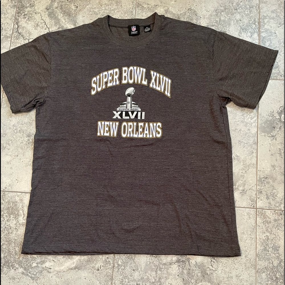 Super Bowl XLVII New Orleans Ravens vs 49ers Tee Shirt Never Worn Or Washed
